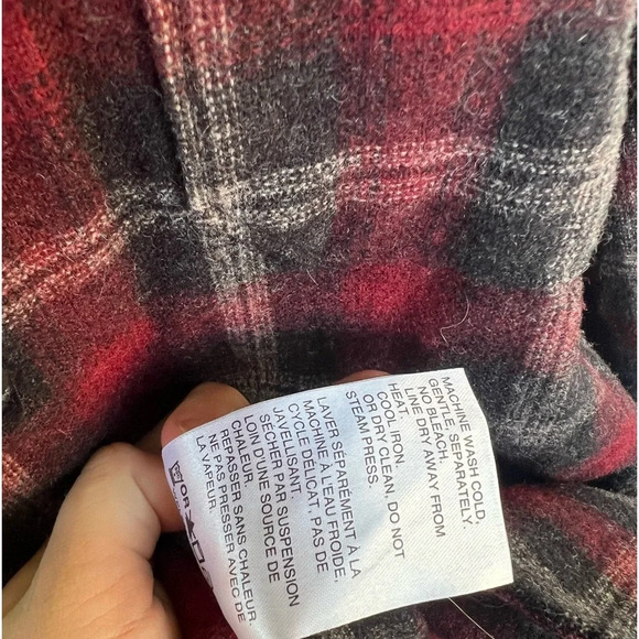 Woolrich Men’s 100% Wool Plaid Heavyweight Warm Flannel Size Large - Picture 5 of 7